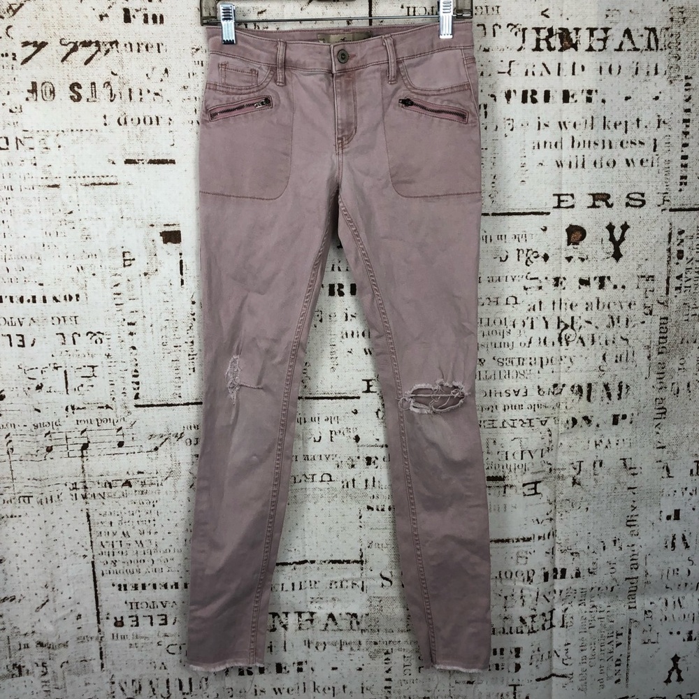 Hollister Blush Pink Super Skinny Jeans